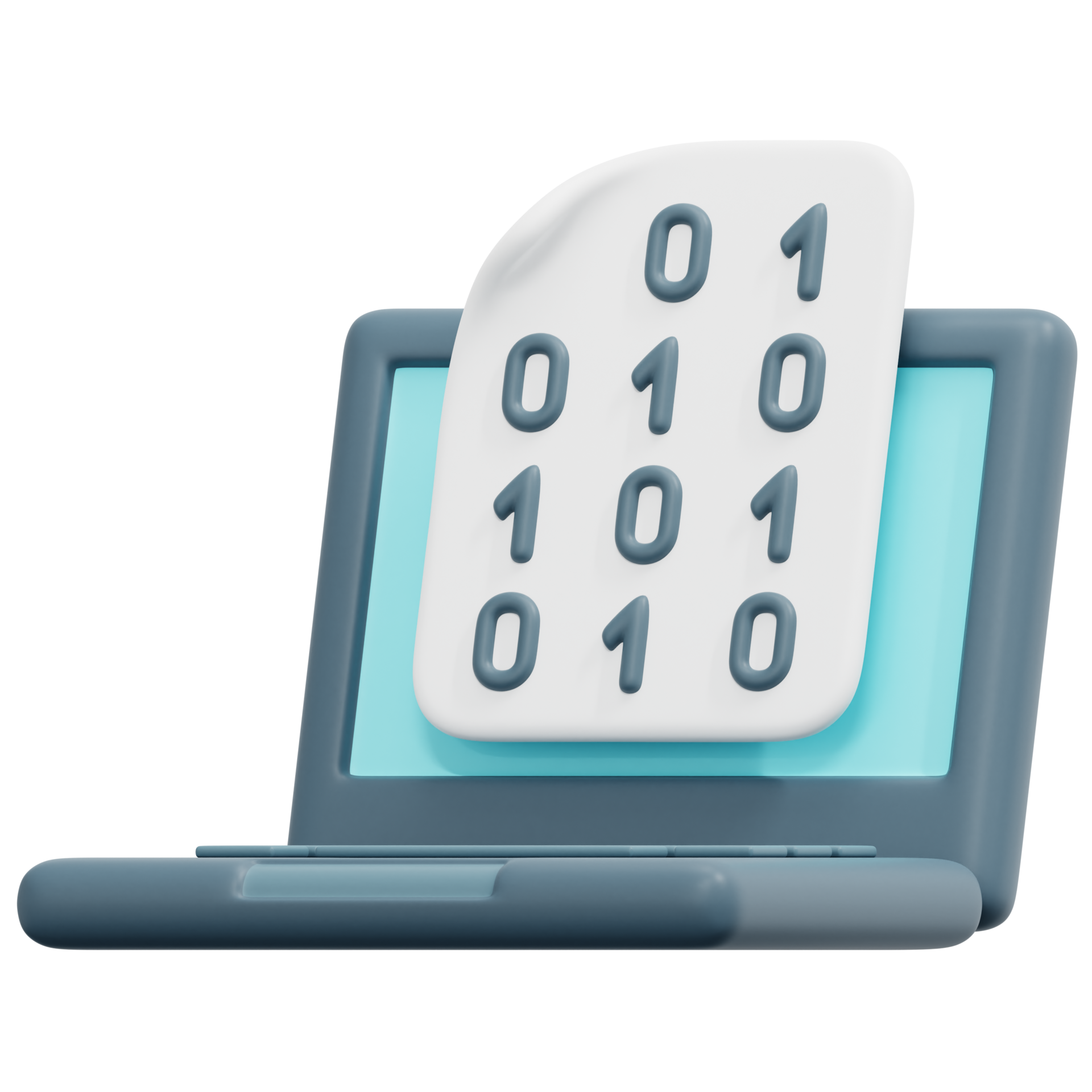 binary 3d render icon illustration 13368272 PNG