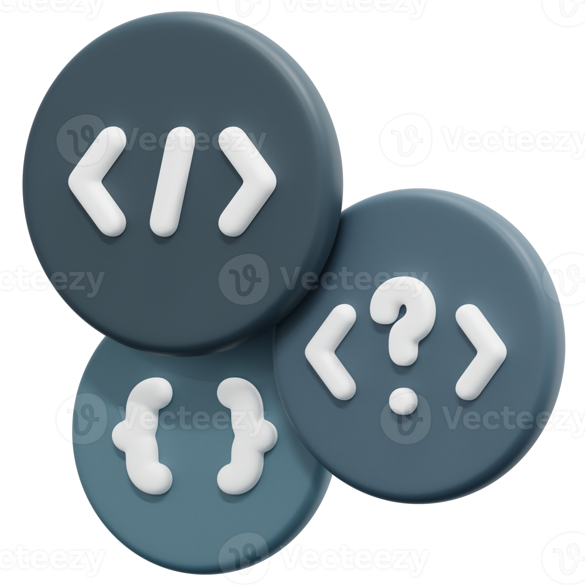 coding language 3d render icon illustration 13368313 PNG