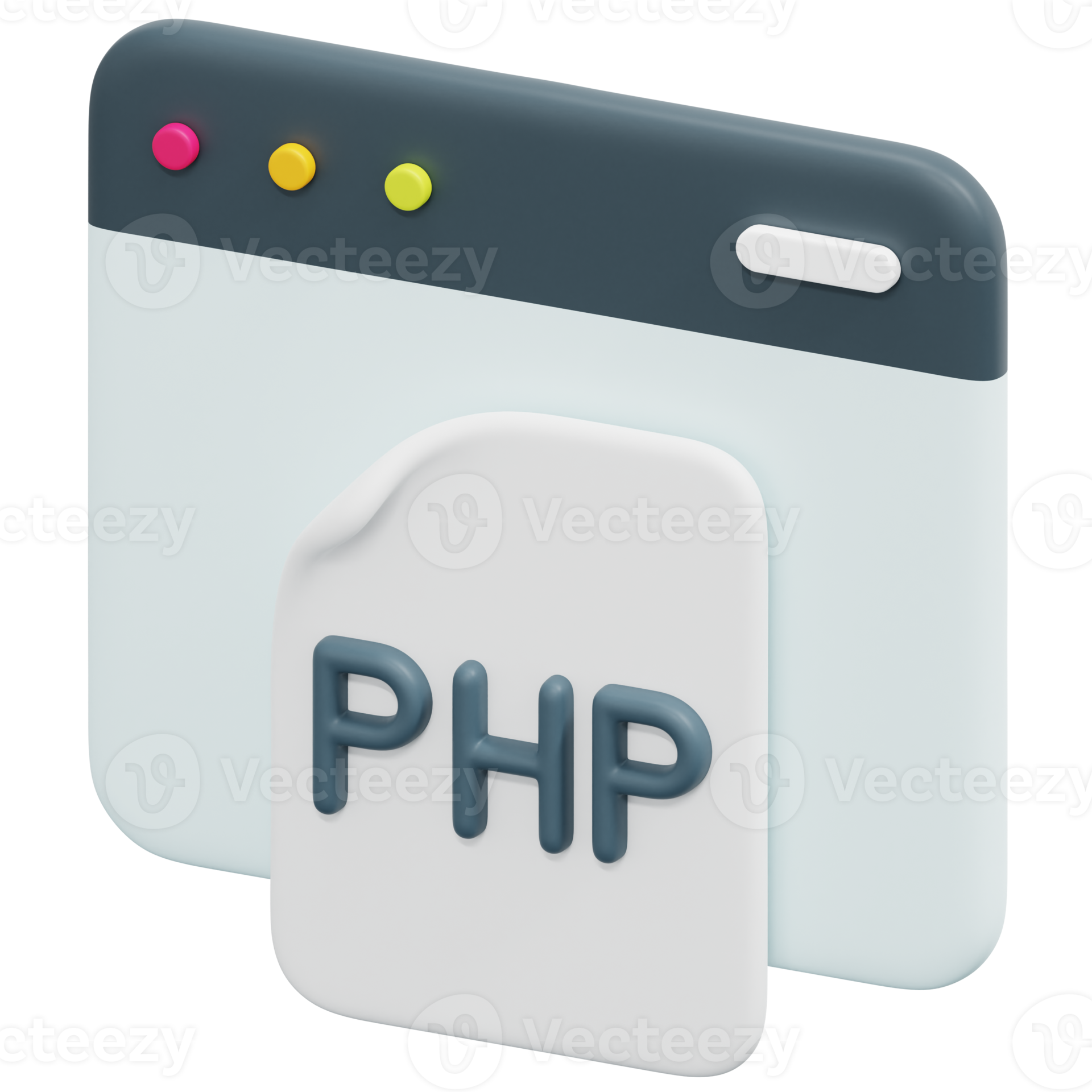 php 3d render icon illustration 13368316 PNG