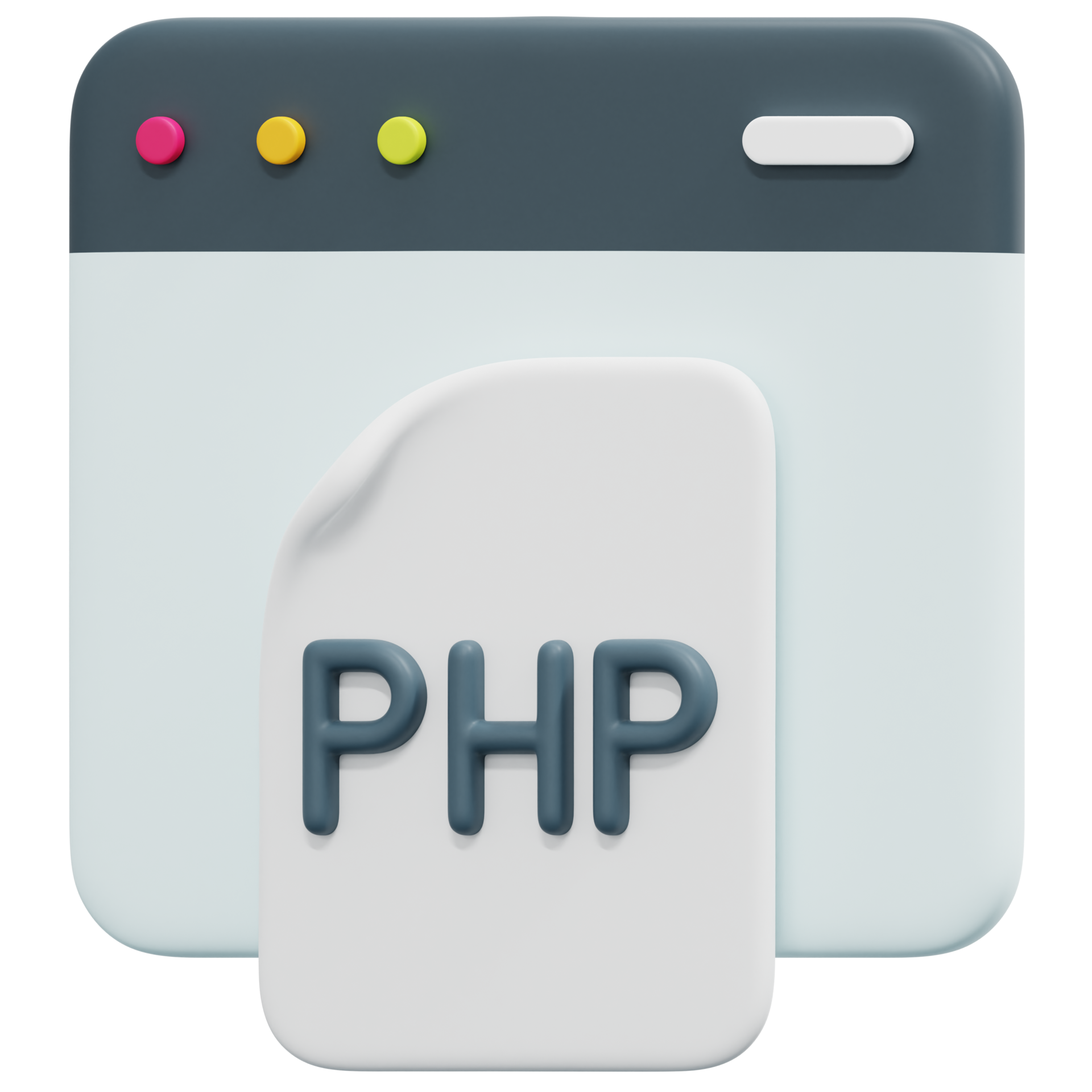 php 3d render icon illustration 13368318 PNG
