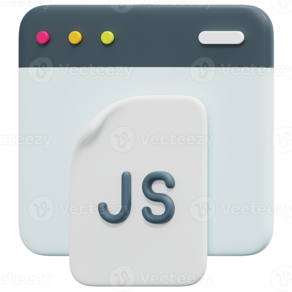 javascript 3d render icon illustration 13368329 PNG