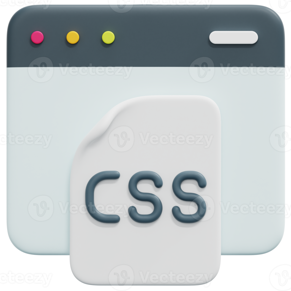 css 3d render icon illustration 13368334 PNG
