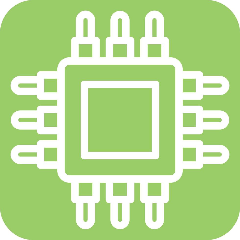Cpu Icon Style vector