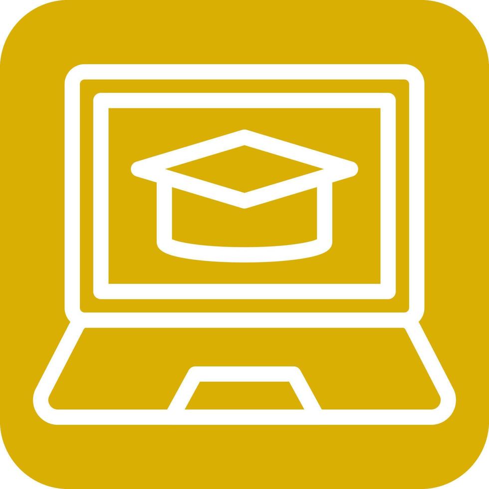 Online Learning Icon Style vector