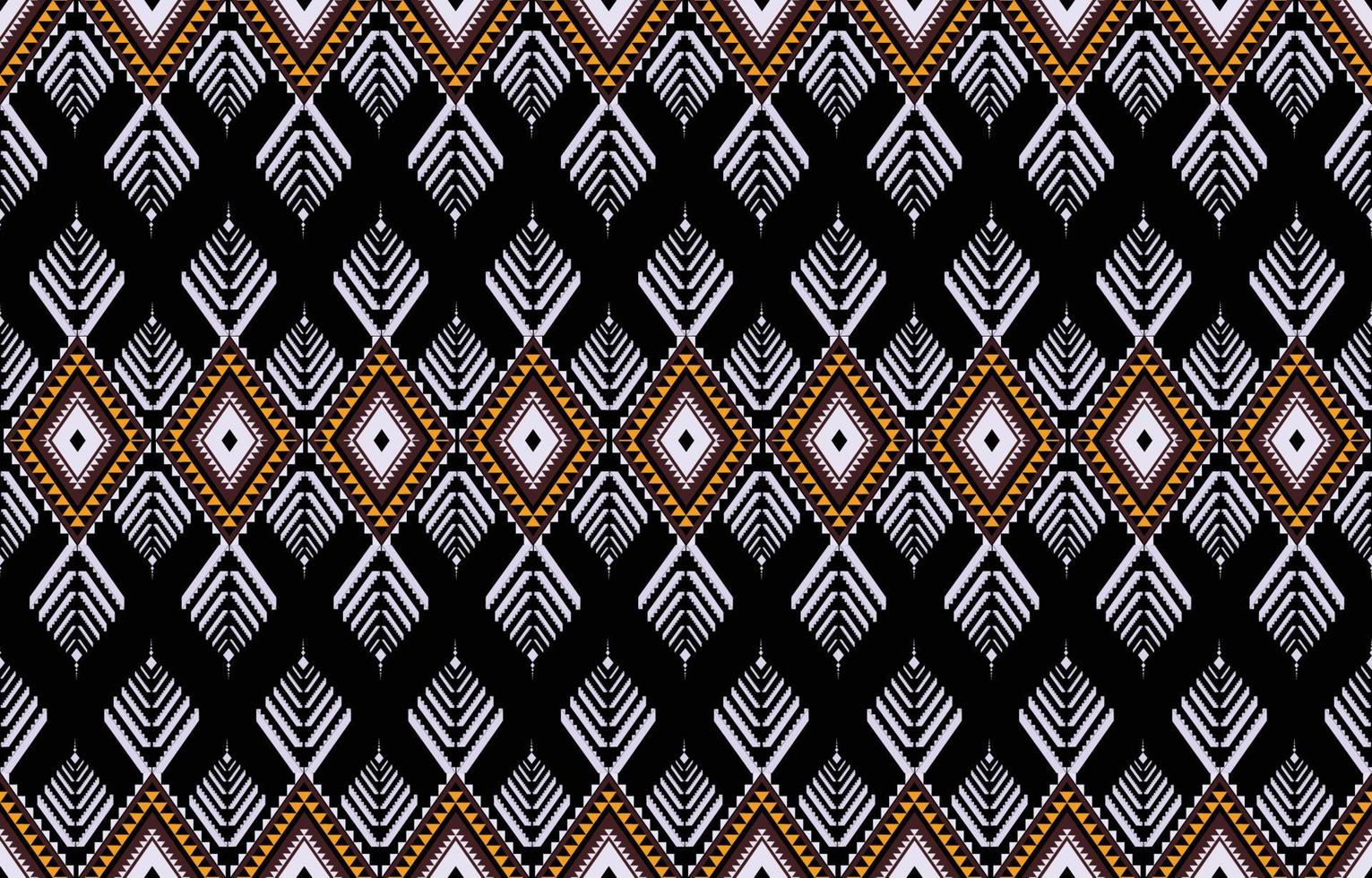 patrón oriental étnico geométrico. tono oscuro occidental, azteca, tribal tradicional. patrón sin costuras tela, azulejo, fondo, alfombra, papel pintado, ropa, sarong, envoltura, batik, tela, patrón vectorial. vector
