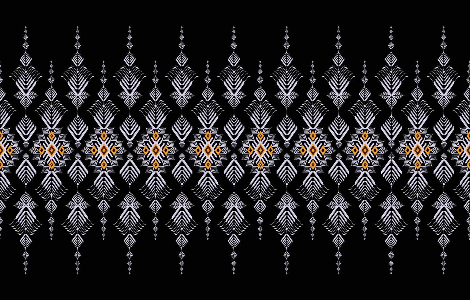 patrón oriental étnico geométrico. tono oscuro occidental, azteca, tribal tradicional. patrón sin costuras tela, azulejo, fondo, alfombra, papel pintado, ropa, sarong, envoltura, batik, tela, patrón vectorial. vector