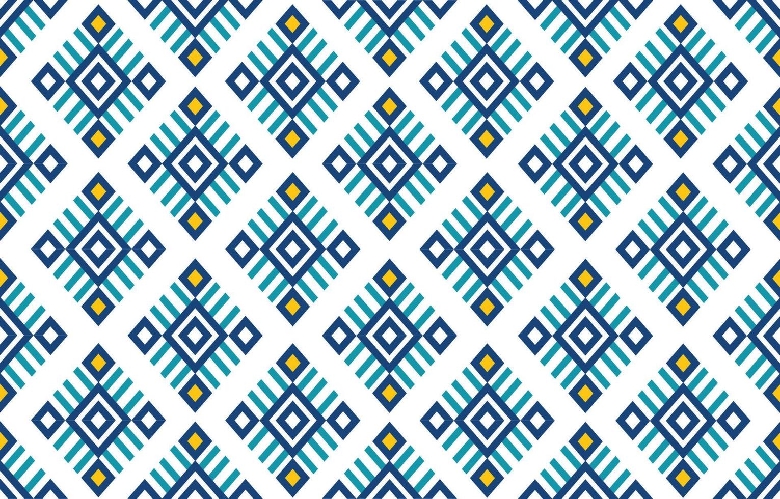 patrón oriental étnico geométrico. patrón tradicional sin mar tono de color fresco. diseño para fondo, alfombra, papel tapiz, ropa, envoltura, batic, tela, impresión, azulejo, ilustración vectorial. Estilo de bordado. vector