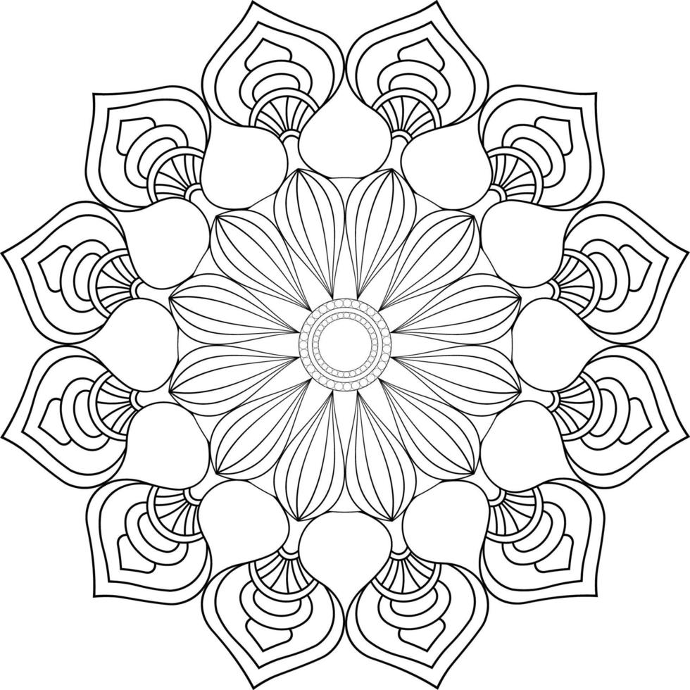 Mandala coloring pages vector