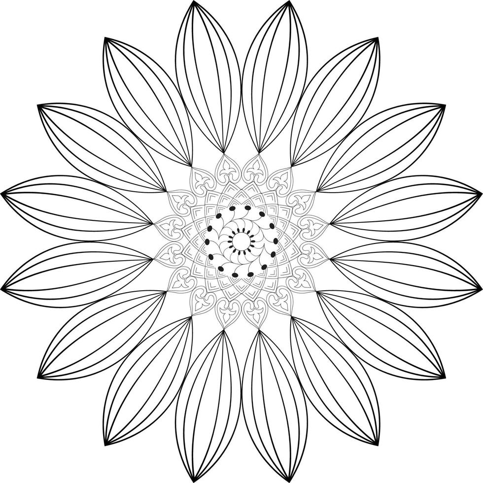 Mandala coloring pages vector