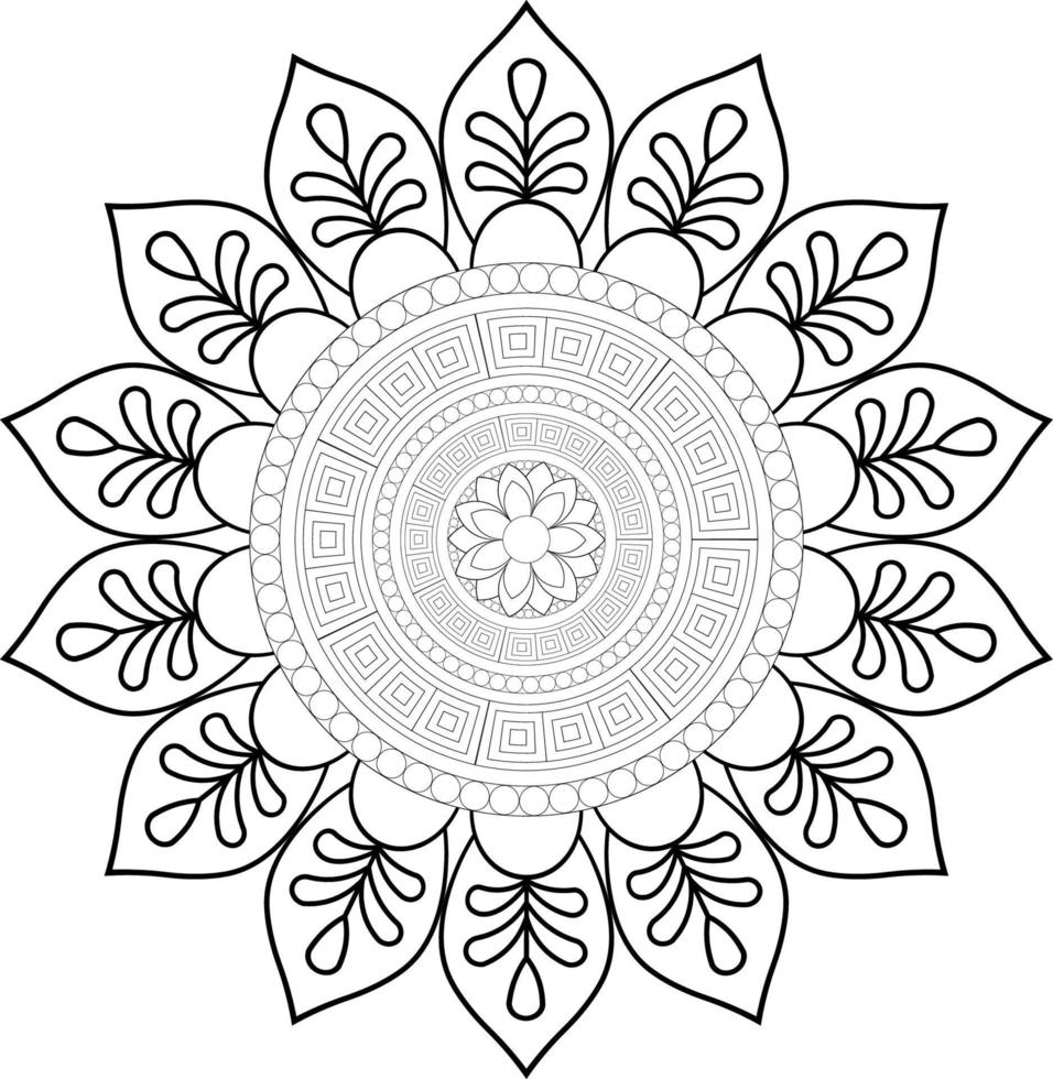 Mandala coloring pages vector