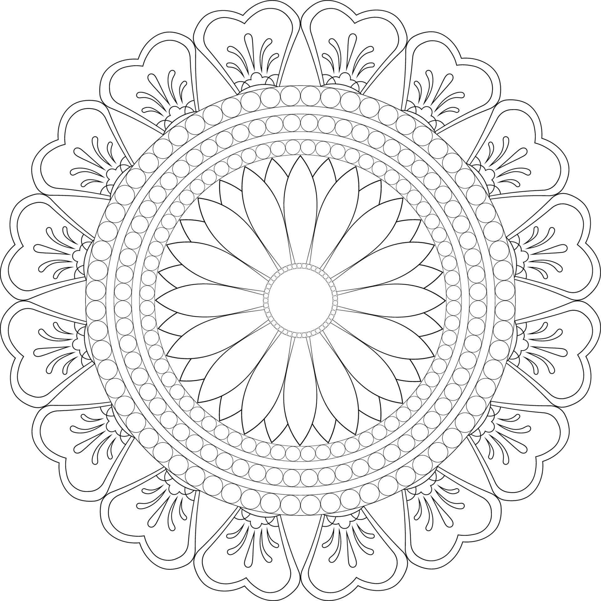 Mandala coloring pages 13368719 - Mandala Coloring Pages Free Vector 