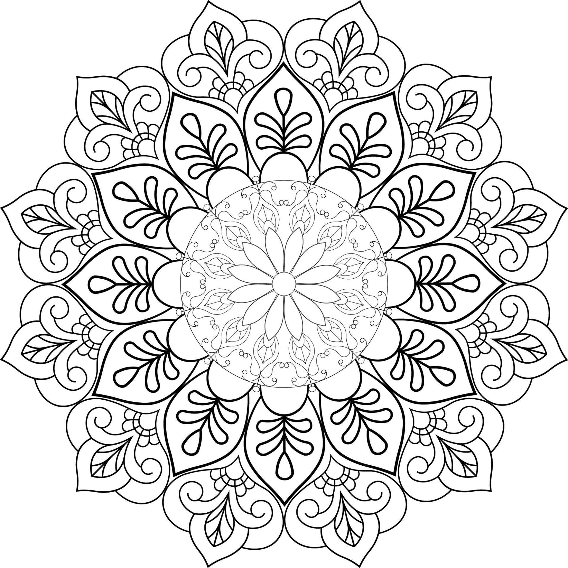 Mandala coloring pages 13368724 - Mandala Coloring Pages Free Vector 