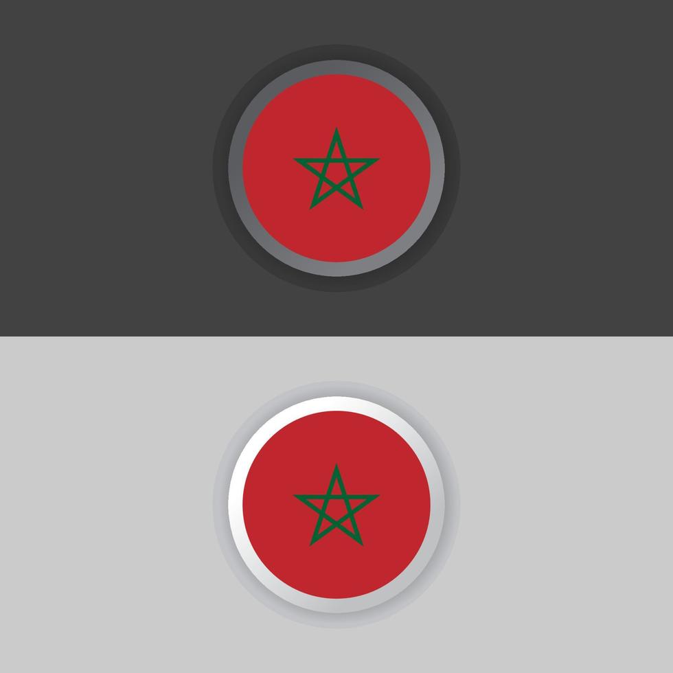 Illustration of Morocco flag Template vector