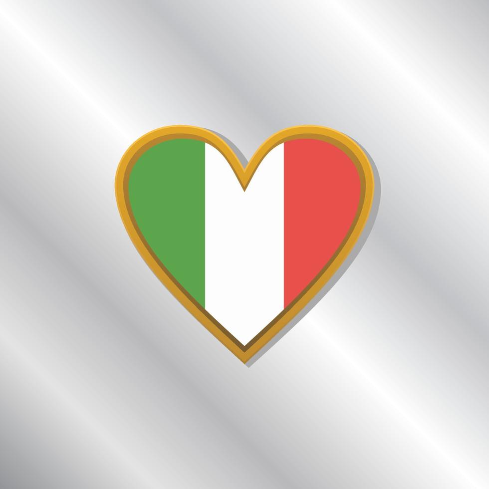 Illustration of Italy flag Template vector