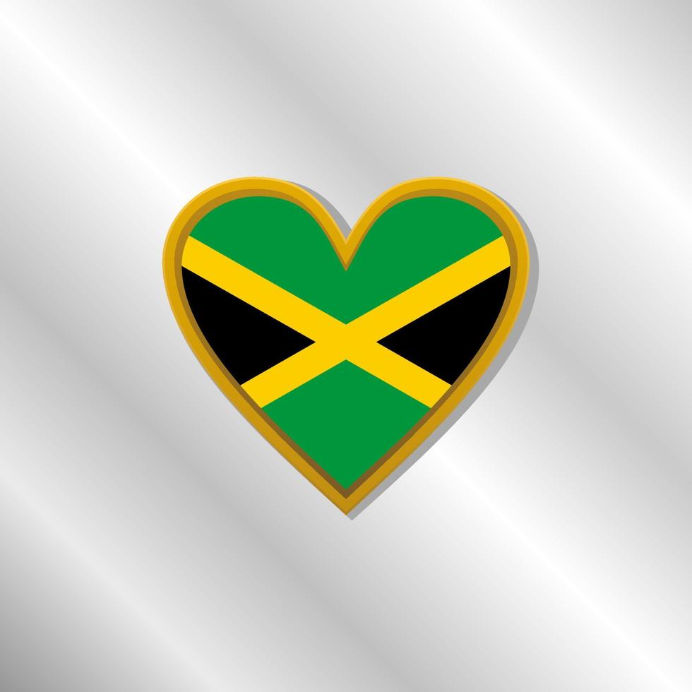 ilustración de la plantilla de la bandera de jamaica vector