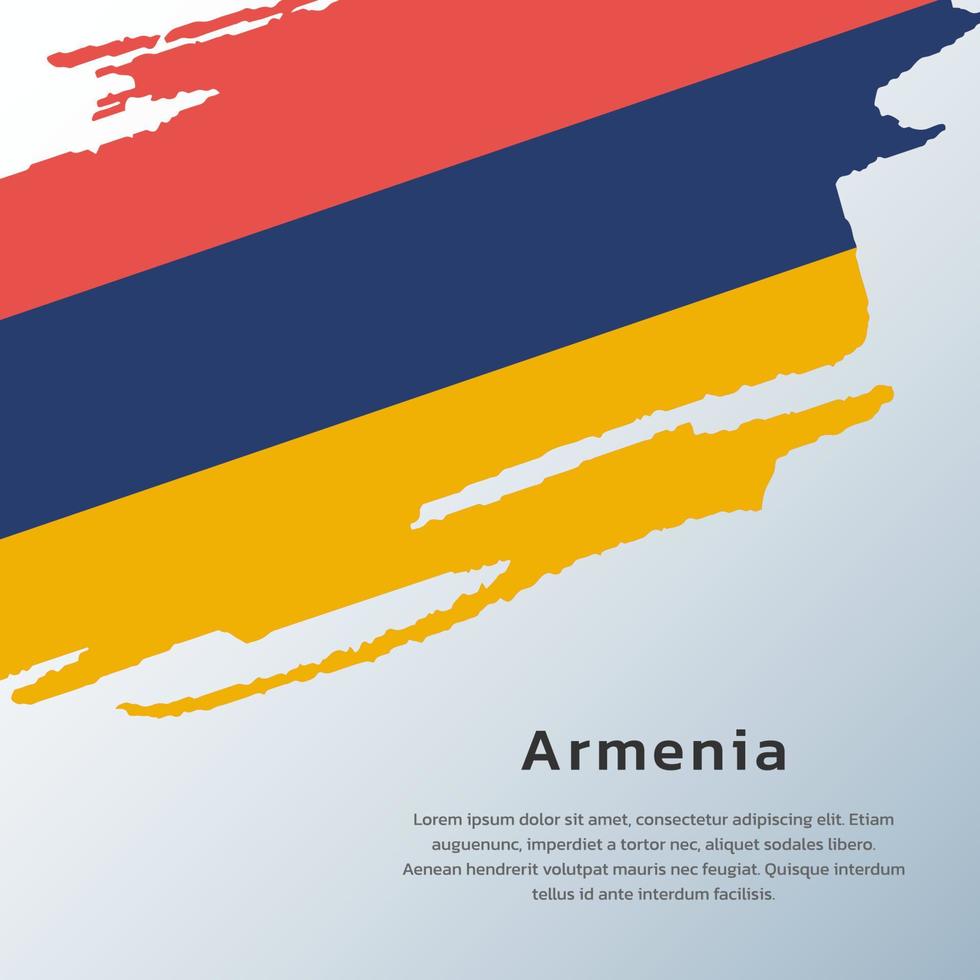 Illustration of Armenia flag Template vector