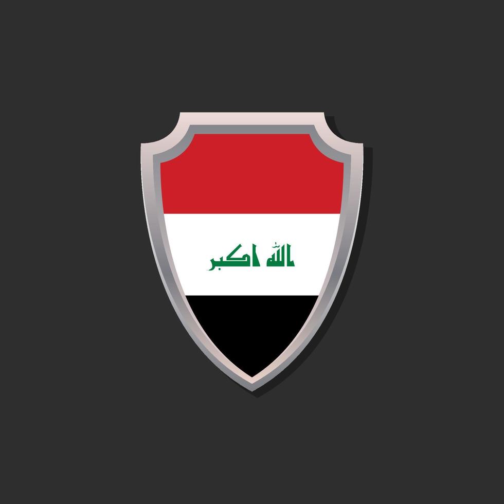 Illustration of Iraq flag Template vector