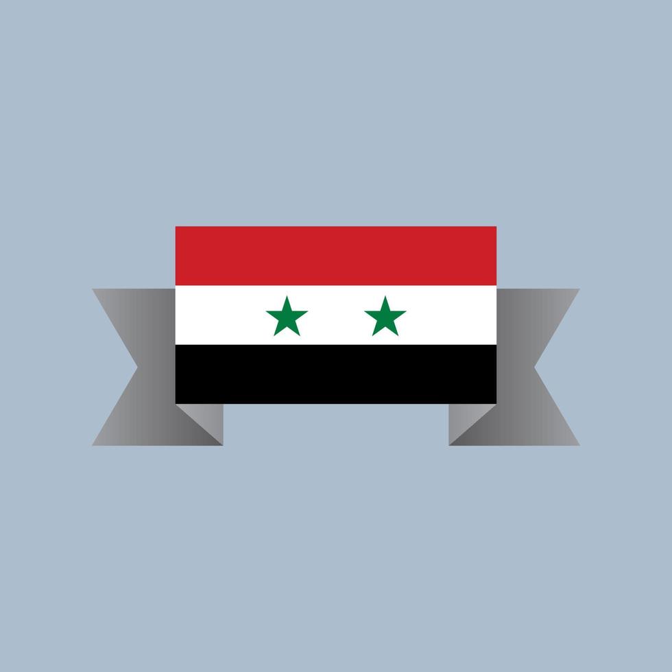 Illustration of Syria flag Template vector