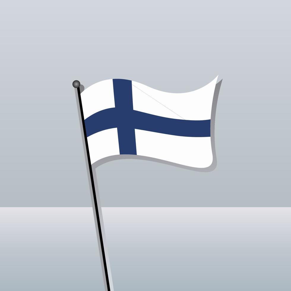 Illustration of Finland flag Template vector