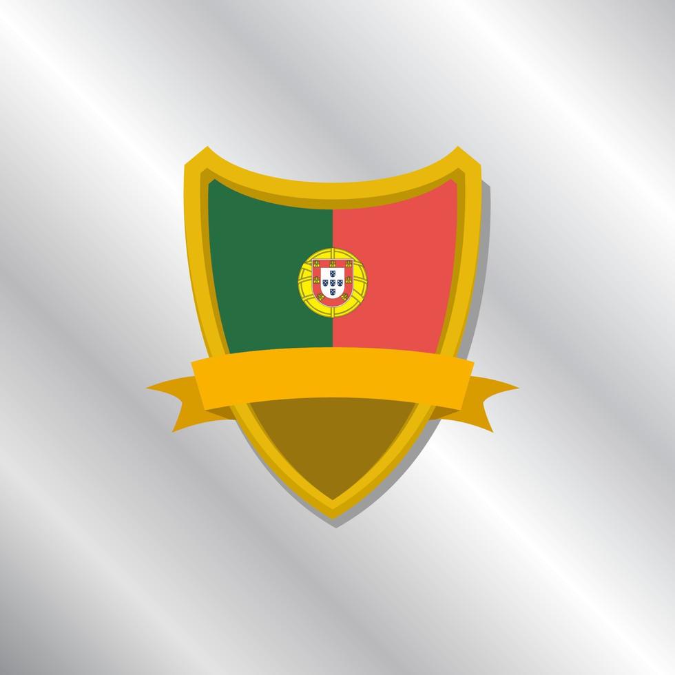 Illustration of Portugal flag Template vector