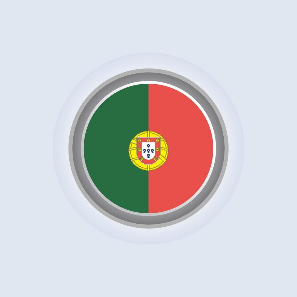 Illustration of Portugal flag Template vector