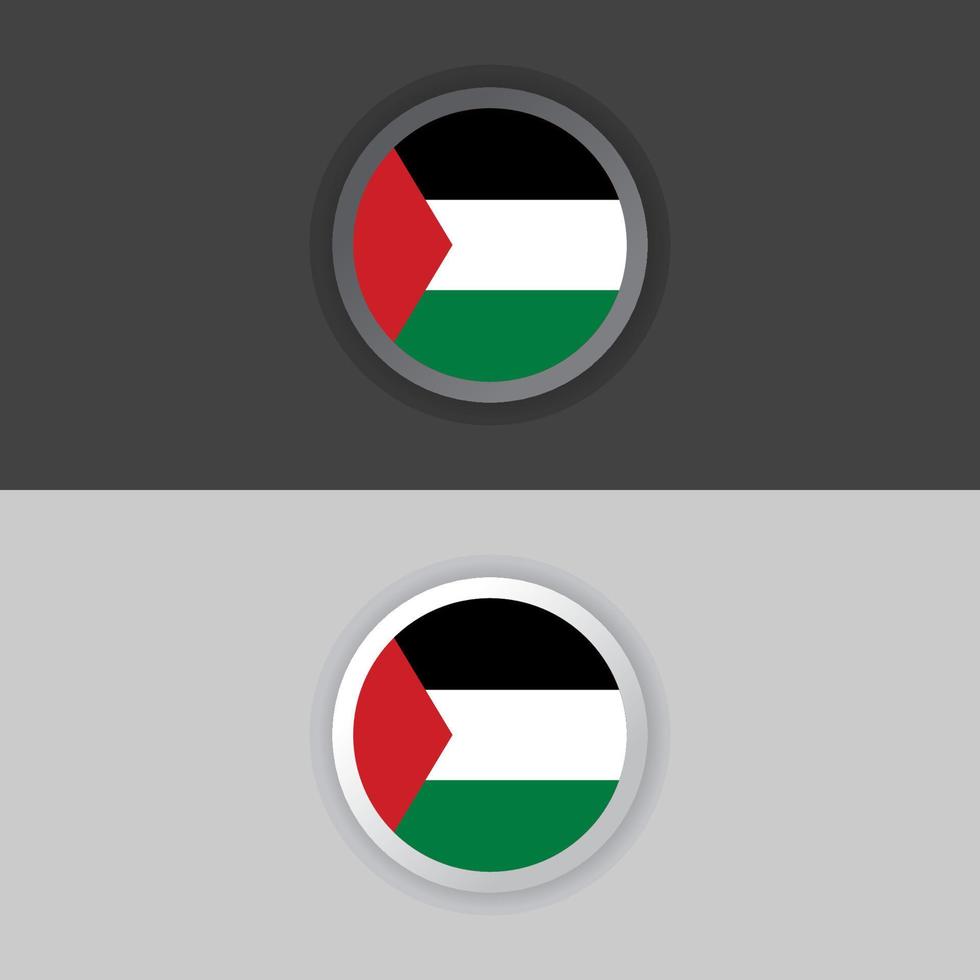 ilustración de la plantilla de la bandera palestina vector