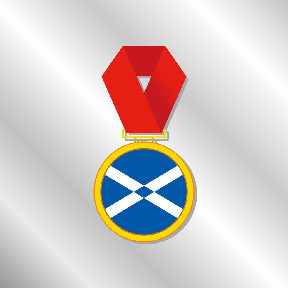 ilustración de plantilla de bandera de escocia vector