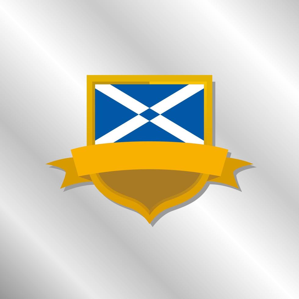 Illustration of Scotland flag Template vector