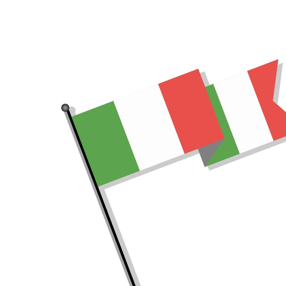 Illustration of Italy flag Template vector