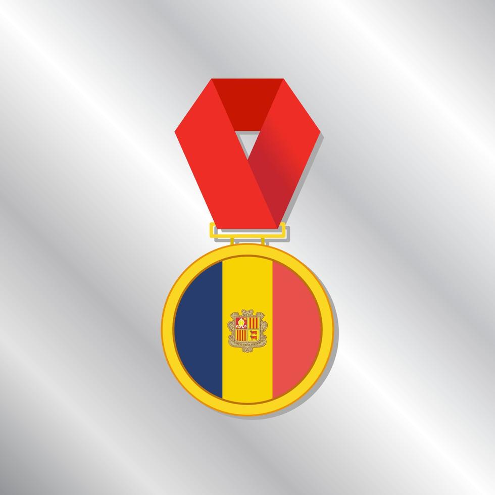 Illustration of Andorra flag Template vector