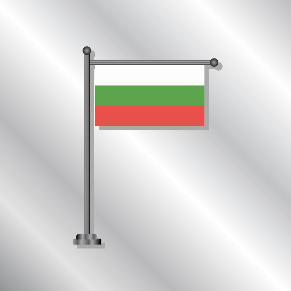 Illustration of Bulgaria flag Template vector