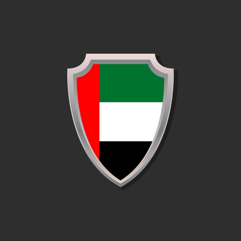 Illustration of Arab Emirates flag Template vector