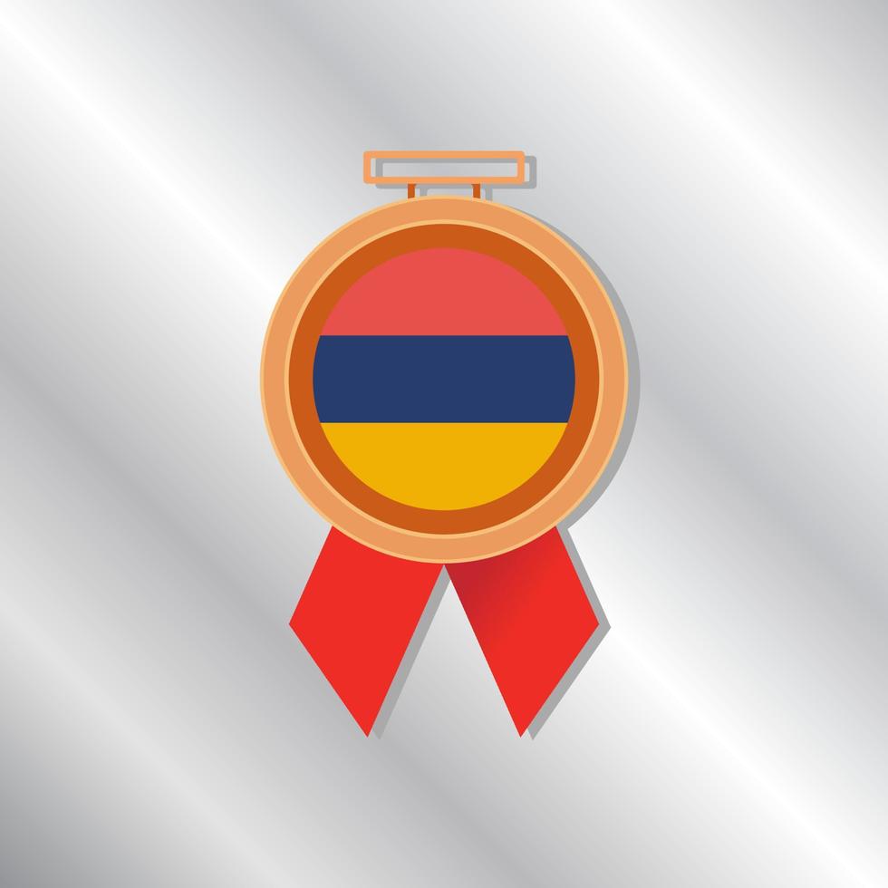 ilustración de la plantilla de la bandera de armenia vector