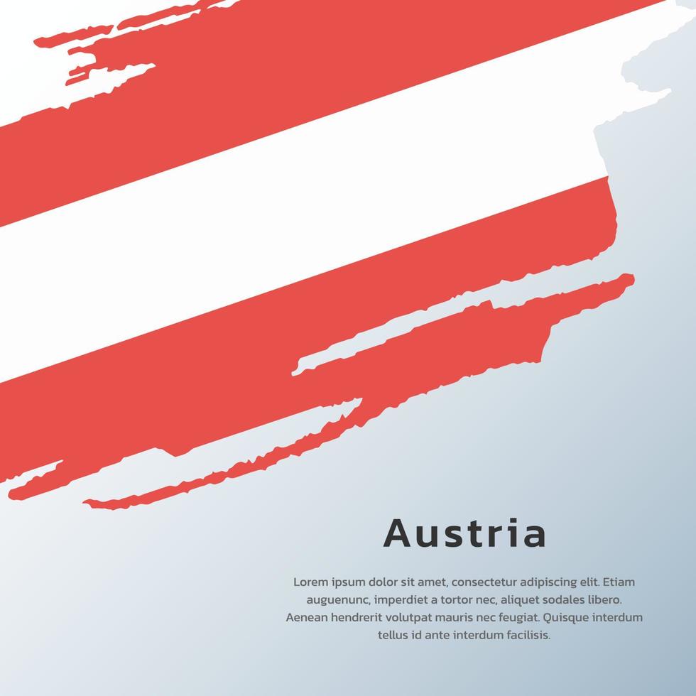 ilustración de la plantilla de la bandera de austria vector