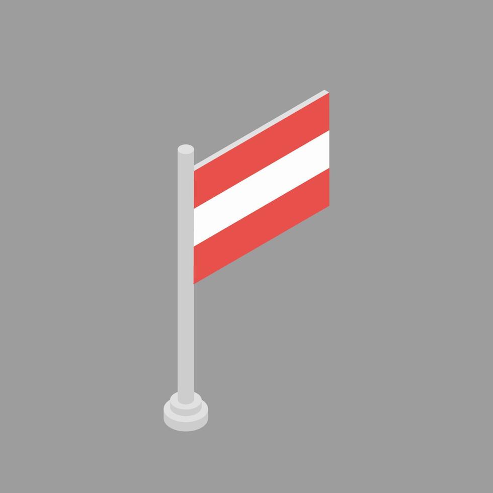 Illustration of Austria flag Template vector