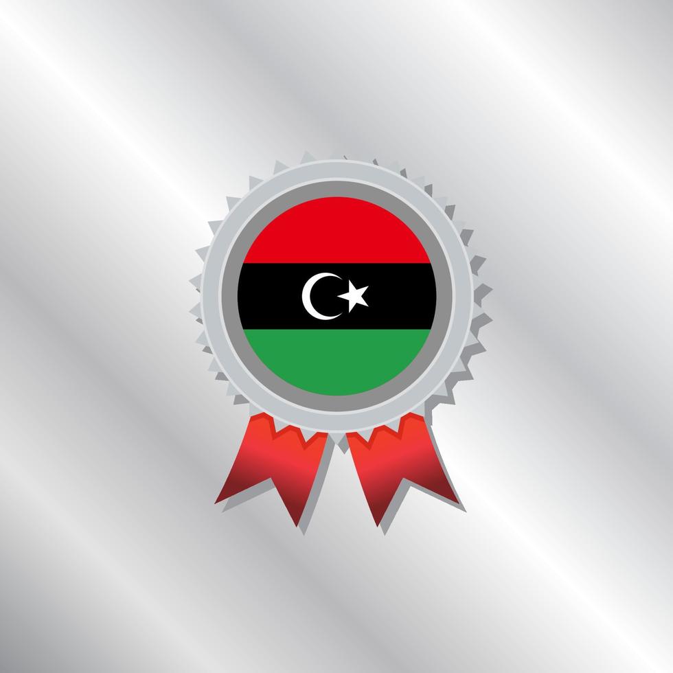 Illustration of Libya flag Template vector