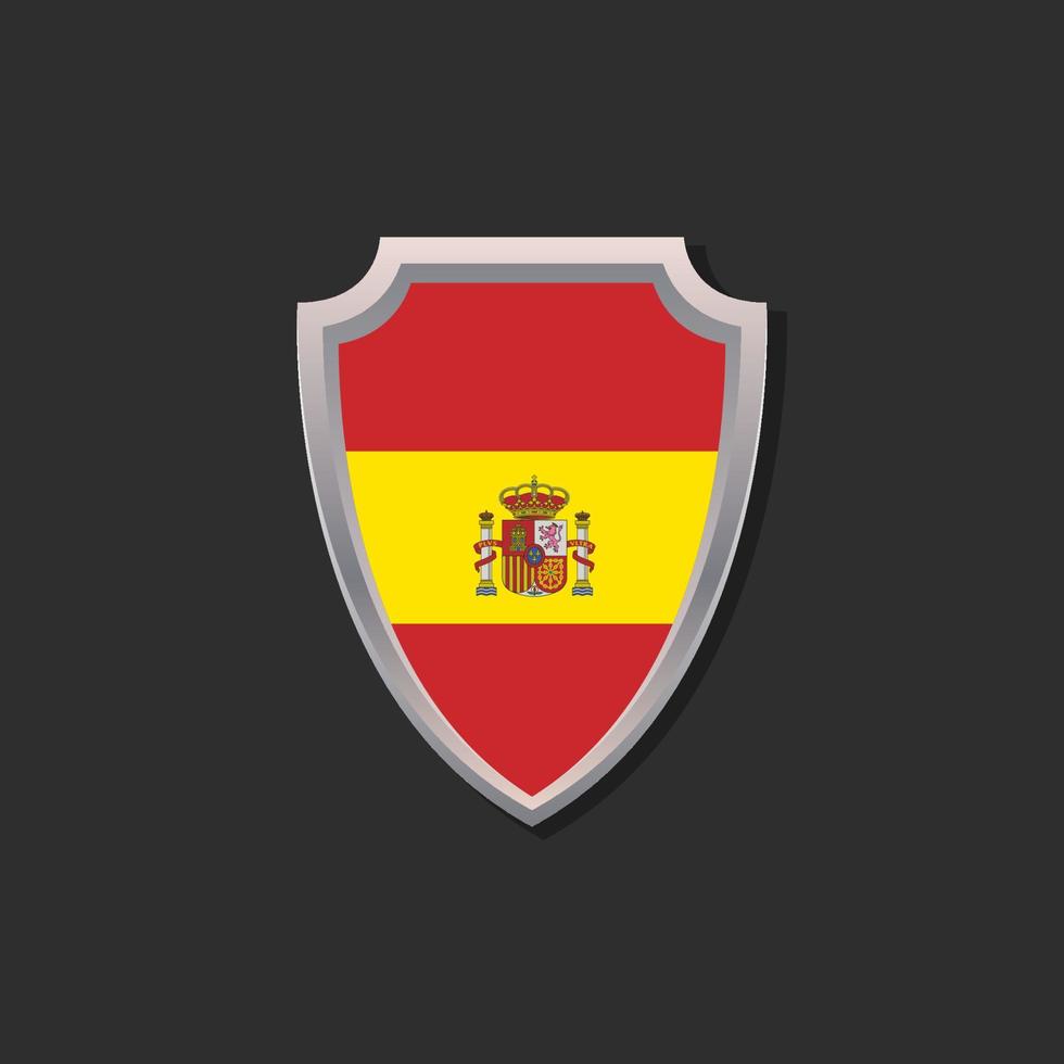 Illustration of Spain flag Template vector