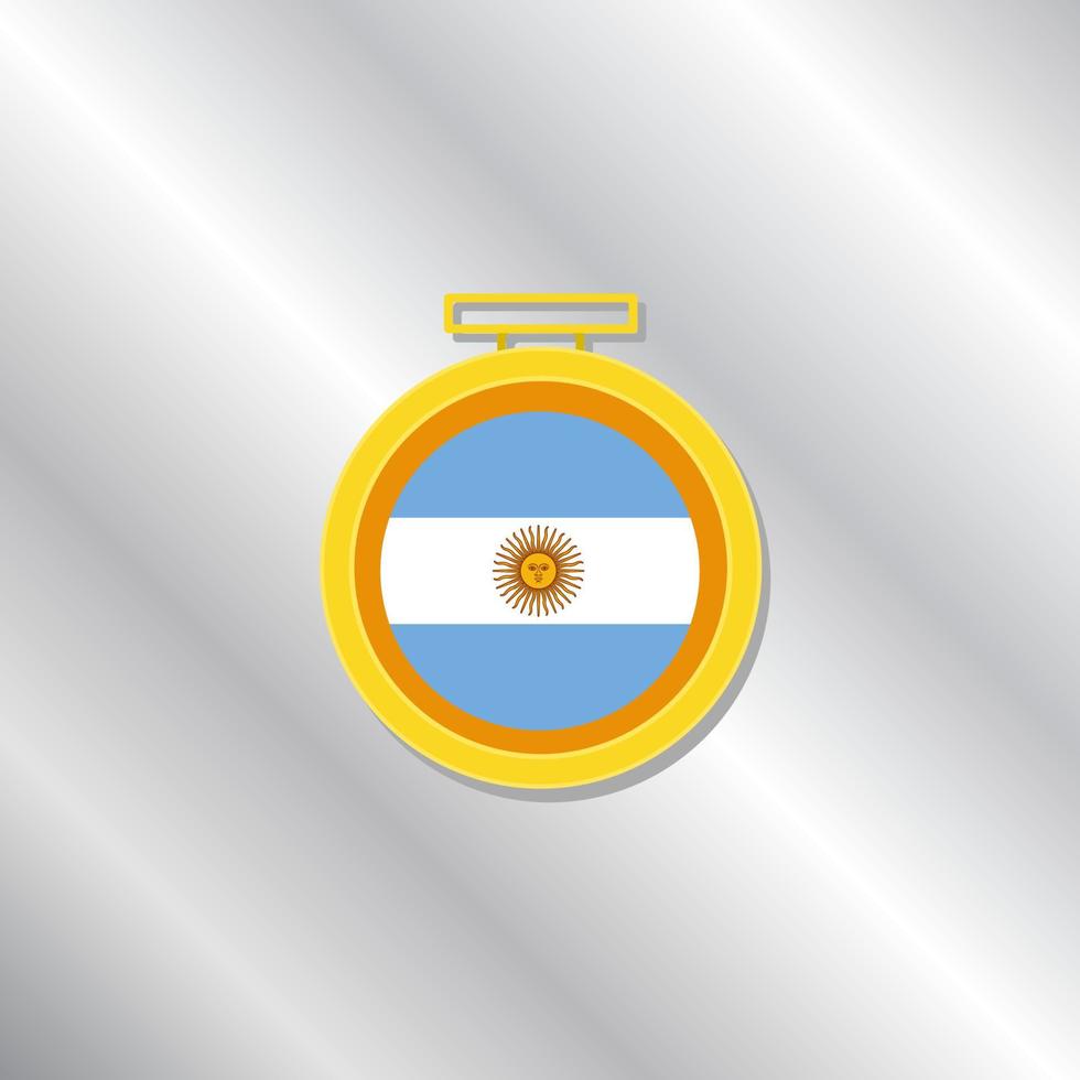 Illustration of Argentina flag Template vector