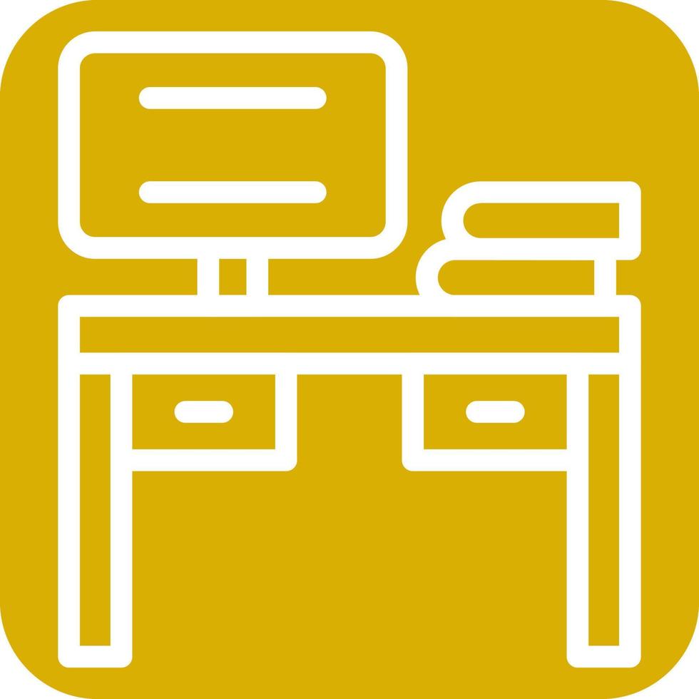 Office Desk Icon Style vector
