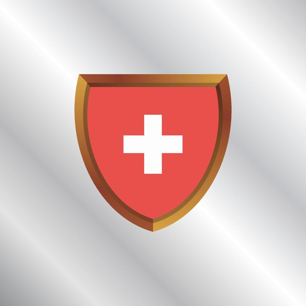 Illustration of Switzerland flag Template vector