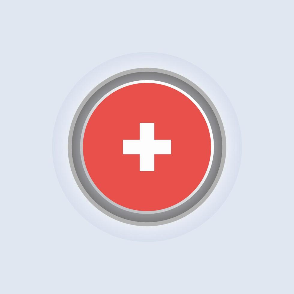 Illustration of Switzerland flag Template vector