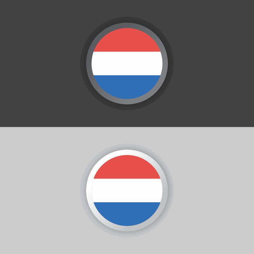 Illustration of Luxembourg flag Template vector