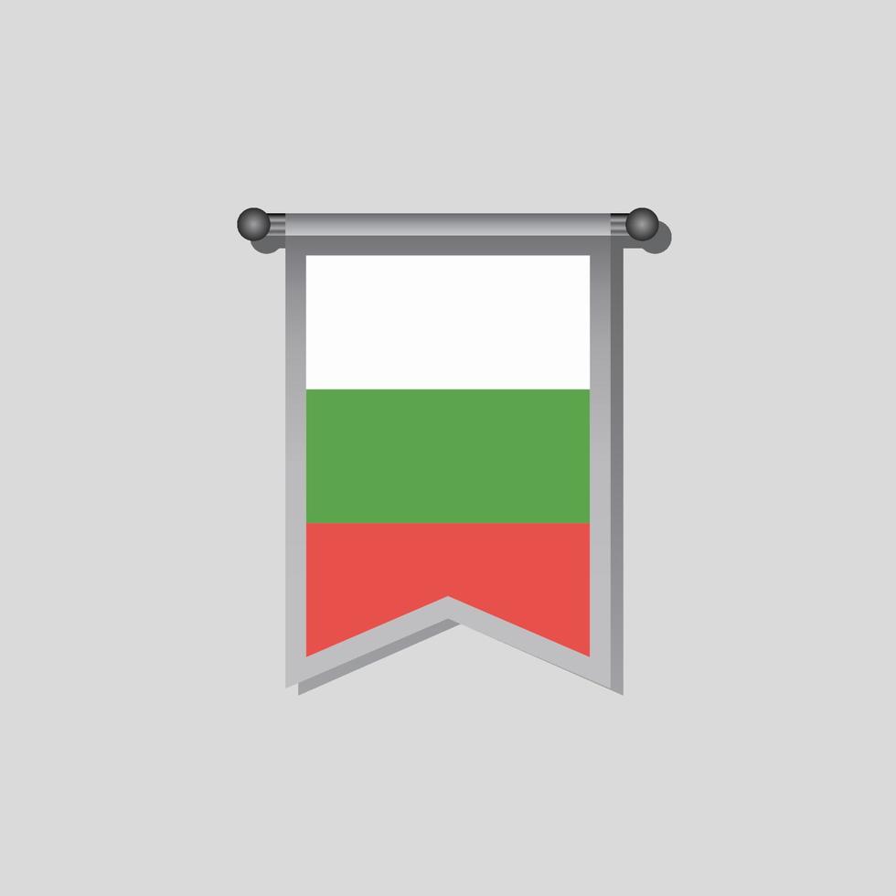 Illustration of Bulgaria flag Template vector