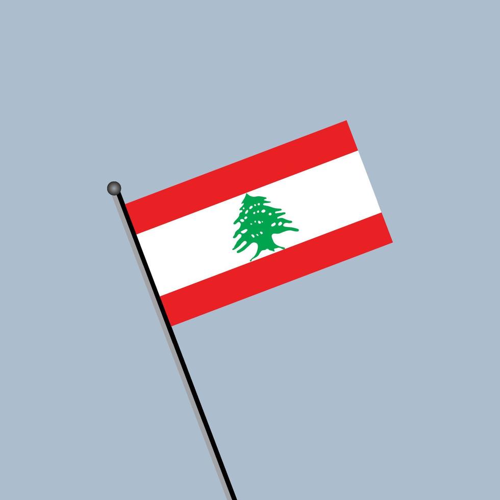 Illustration of Lebanon flag Template vector