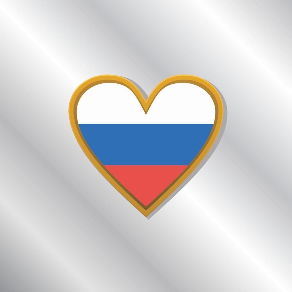 ilustración de la plantilla de la bandera de rusia vector