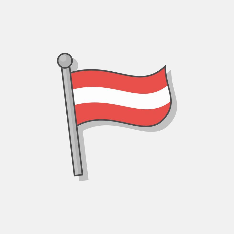 Illustration of Austria flag Template vector