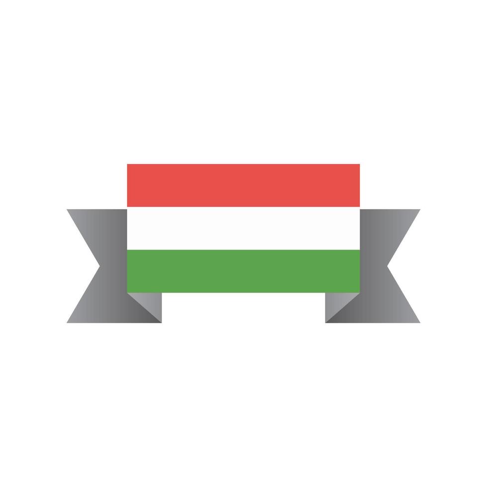 Illustration of Hungary flag Template vector