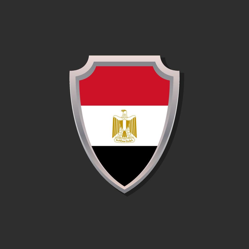 Illustration of Egypt flag Template vector