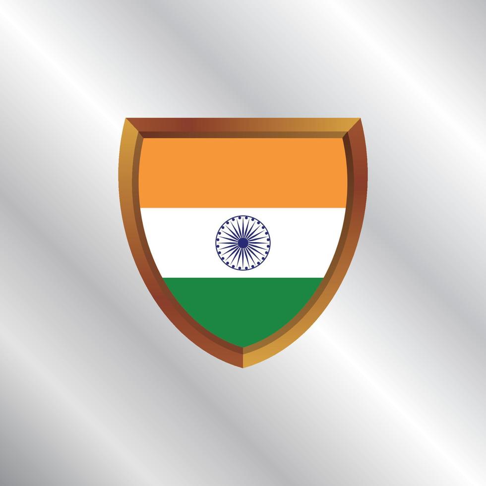 Illustration of India flag Template vector