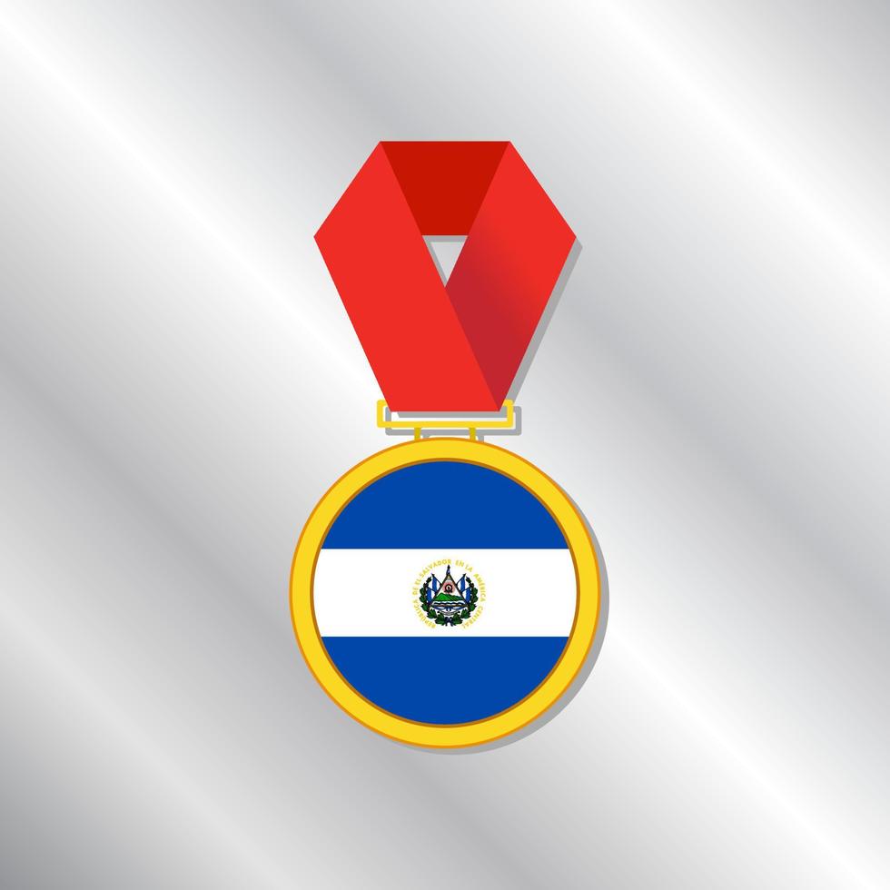Illustration of El Salvador flag Template vector